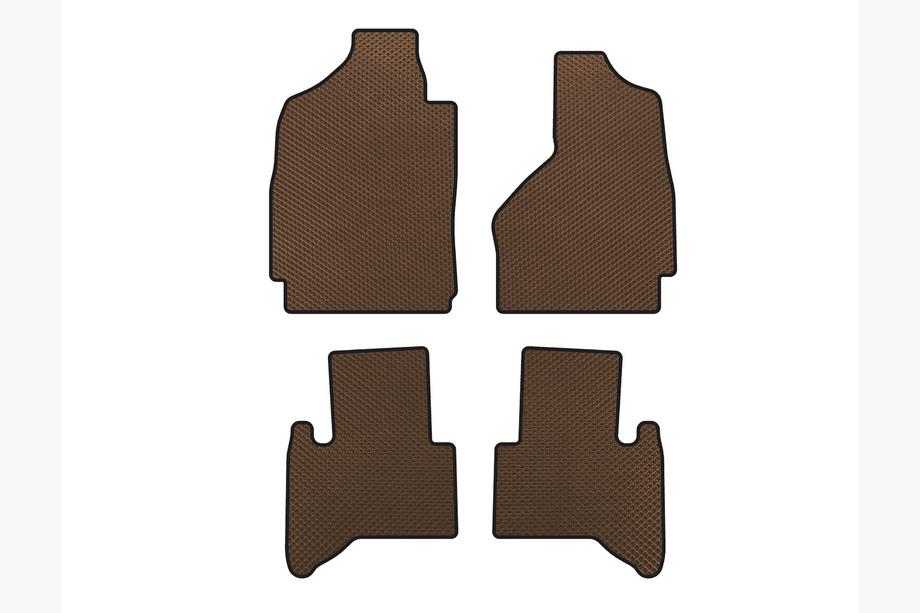 Dodge RAM (DR/DH/D1/DC/DM) 2002–2009 Tappetini EVA (2002-2009, Marrone) Image