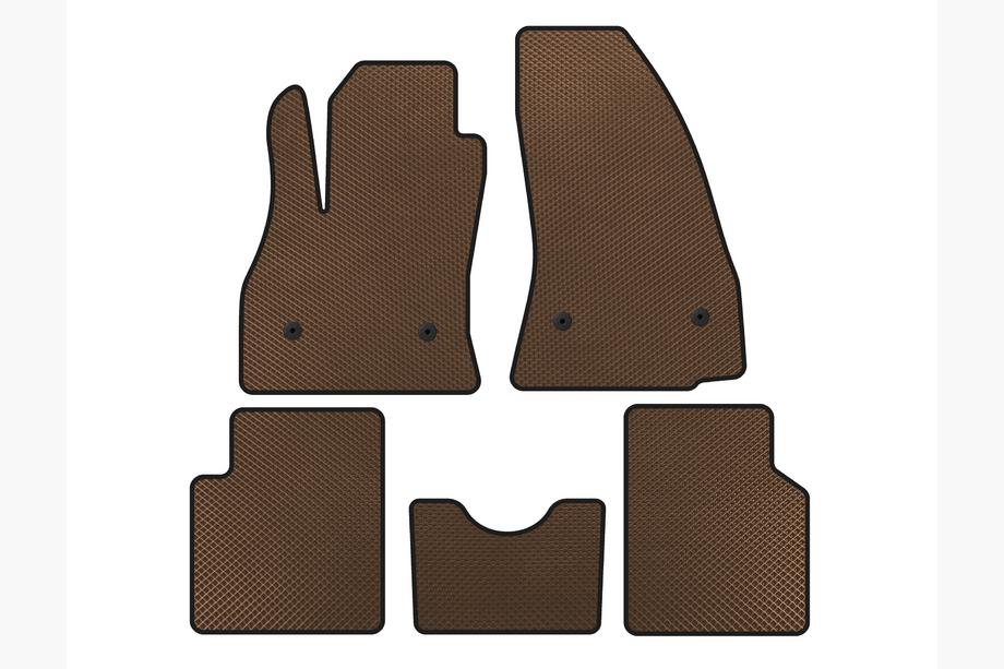 Fiat 500/500L 2013-2022 Tappetini EVA (per 500L, Marrone) Image