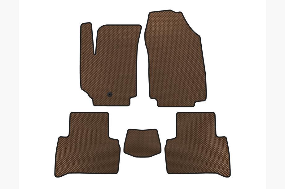 Fiat Croma 2005-2010 Tappetini EVA (2007-2010, SW, Marrone) Image