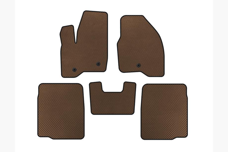Ford Explorer 2011-2019 Tappetini EVA (2 File, 2011-2015, Marrone) Image
