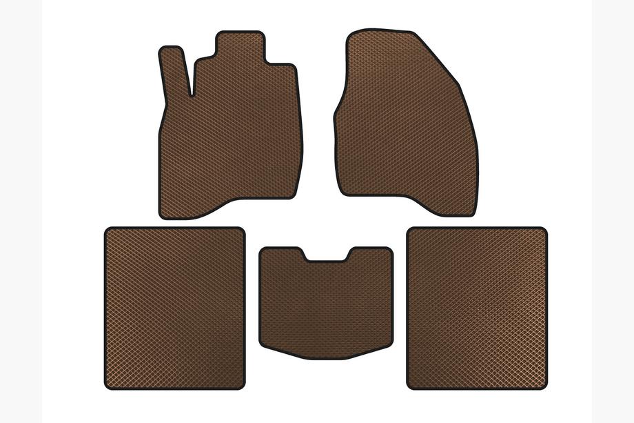 Ford Explorer 2011-2019 Tappetini EVA (2015-2019, 5 posti, Marrone) Image