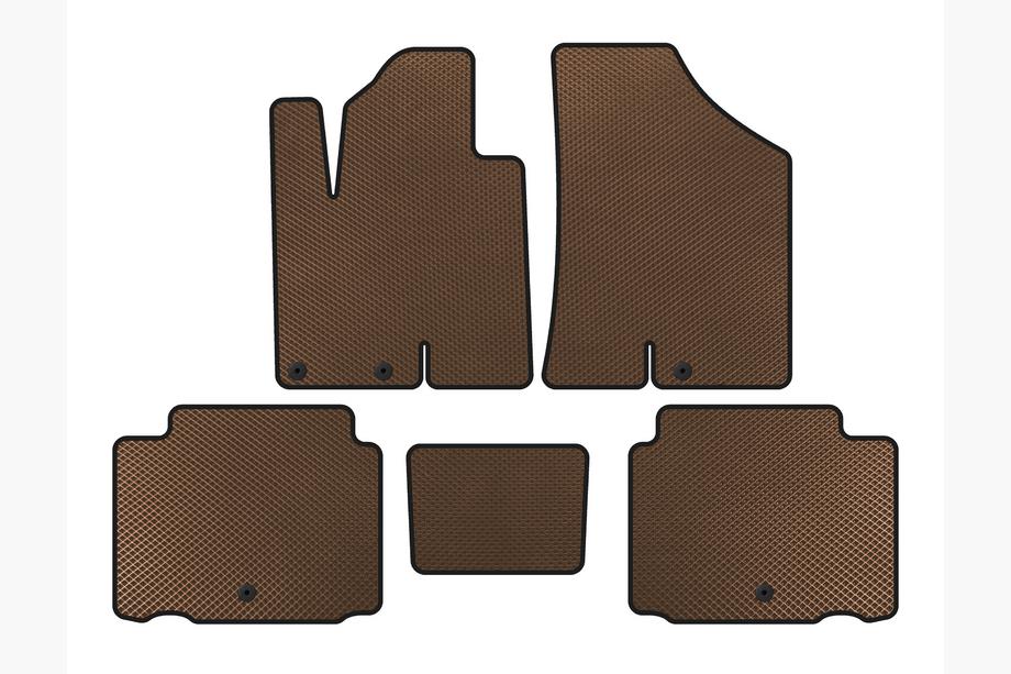 Hyundai IX55 2007-2012 Tappetini EVA (Marrone) Image