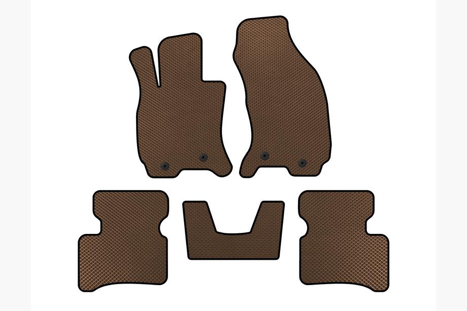 Jaguar X-Type 2001-2009 Tappetini EVA (SD, Pedale acceleratore a pavimento, Marrone) Image