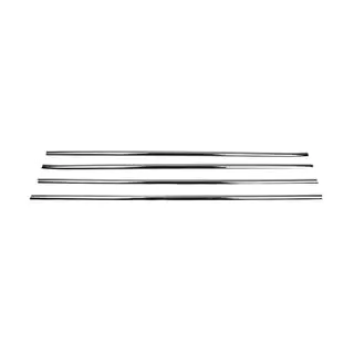 Cornici esterne finestrini acciaio inox (4 pz) foto 4