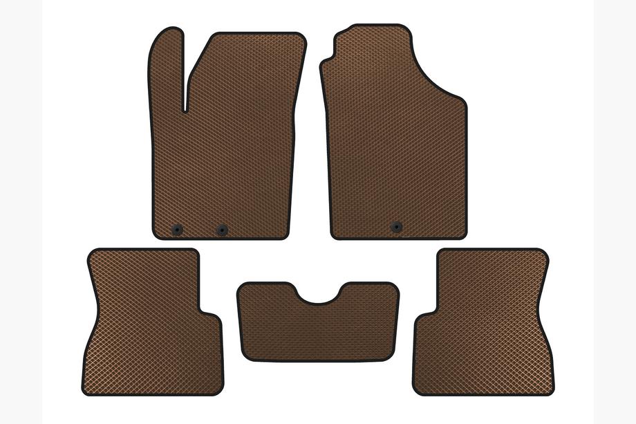 Kia Picanto 2011-2016 Tappetini EVA (Marrone) Image