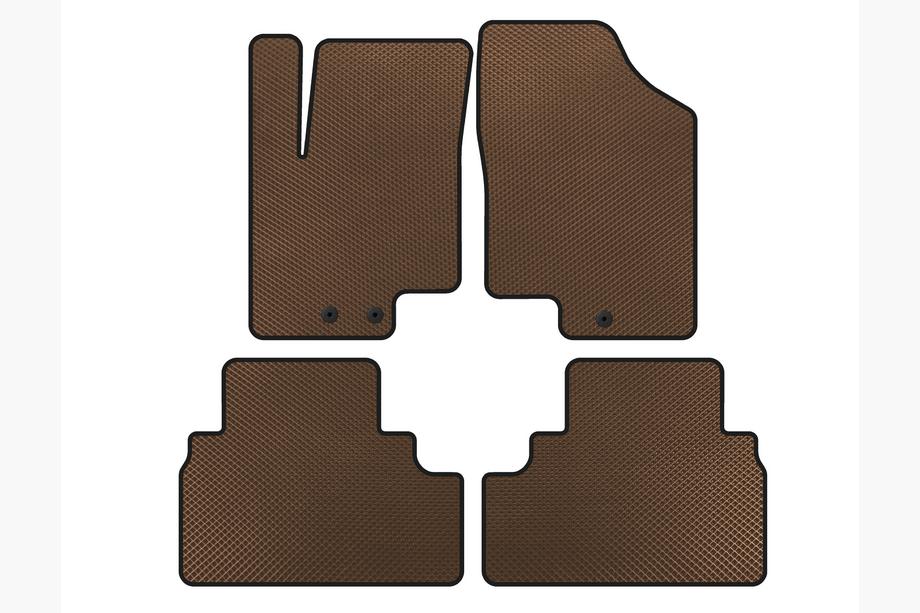 Kia Venga 2010-2019 Tappetini EVA (Marrone) Image