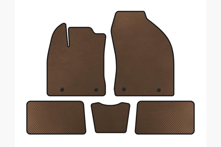 Lexus CT200H 2011-2022 Tappetini EVA (HB, Ibrido, Marrone) Image