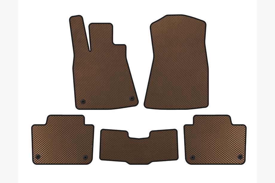 Lexus GS 2005-2011 Tappetini EVA (SD, Marrone) Image