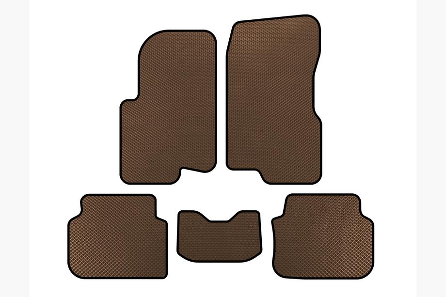 Smart 1998-2007 Tappetini EVA (2003-2007, Forfour, Marrone) Image