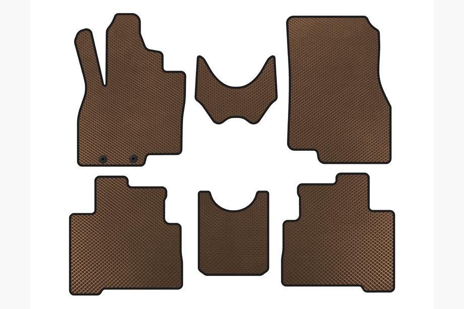Mitsubishi Grandis 2003-2011 Tappetini EVA (2 File, Marrone) Foto 1