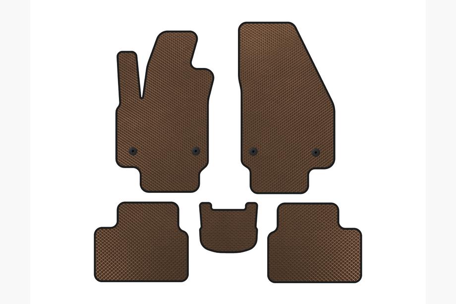 Opel Meriva 2010-2017 Tappetini EVA (Marrone) Image