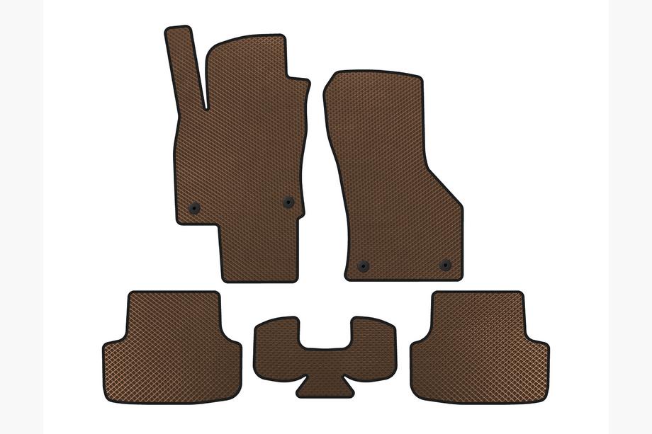 Seat Leon 2013-2020 Tappetini EVA (Marrone) Image