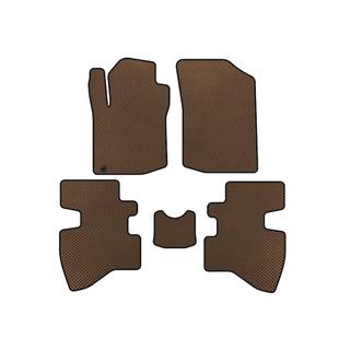 Tappetini EVA (2007-2009, HB, 3 Porte, Marrone) Toyota Aygo 2007-2014