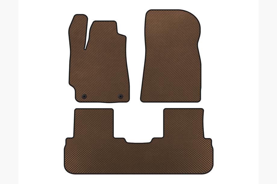 Toyota Highlander 2008-2013 Tappetini EVA (2 File, Marrone) Image