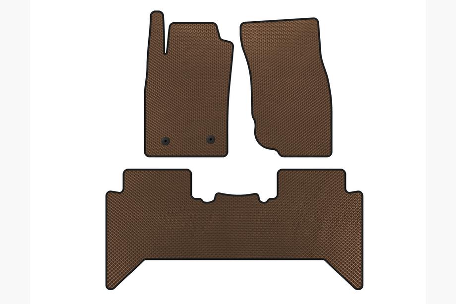 Toyota Hilux 2006-2015 Tappetini EVA V2 (Marrone) Foto 1