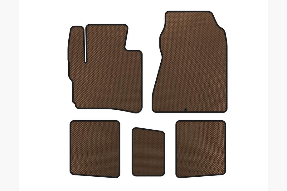 Toyota IQ 2008-2015 Tappetini EVA (HB, Marrone) Image