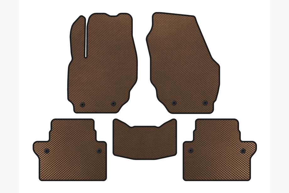Volvo S80 2006-2016 Tappetini EVA (Marrone) Image