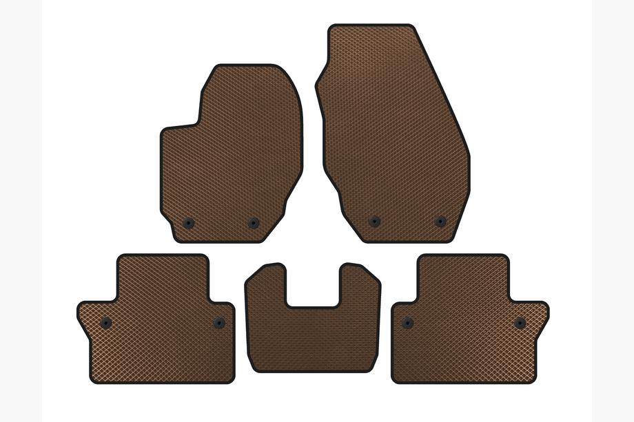 Volvo V70 2007-2013 Tappetini EVA (Marrone) Image