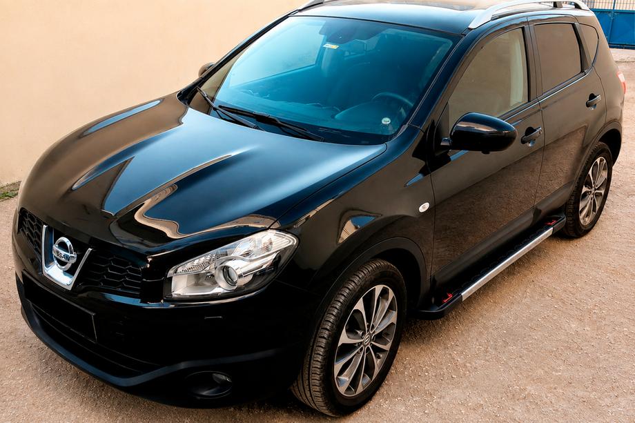 Nissan Qashqai 2007-2010 Pedane Laterali RedLine V1 (2 pz, alluminio) Image