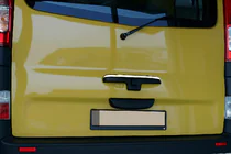 Opel Vivaro 2001–2015 Modanatura cromata per maniglia portellone posteriore (acciaio inox) foto 1