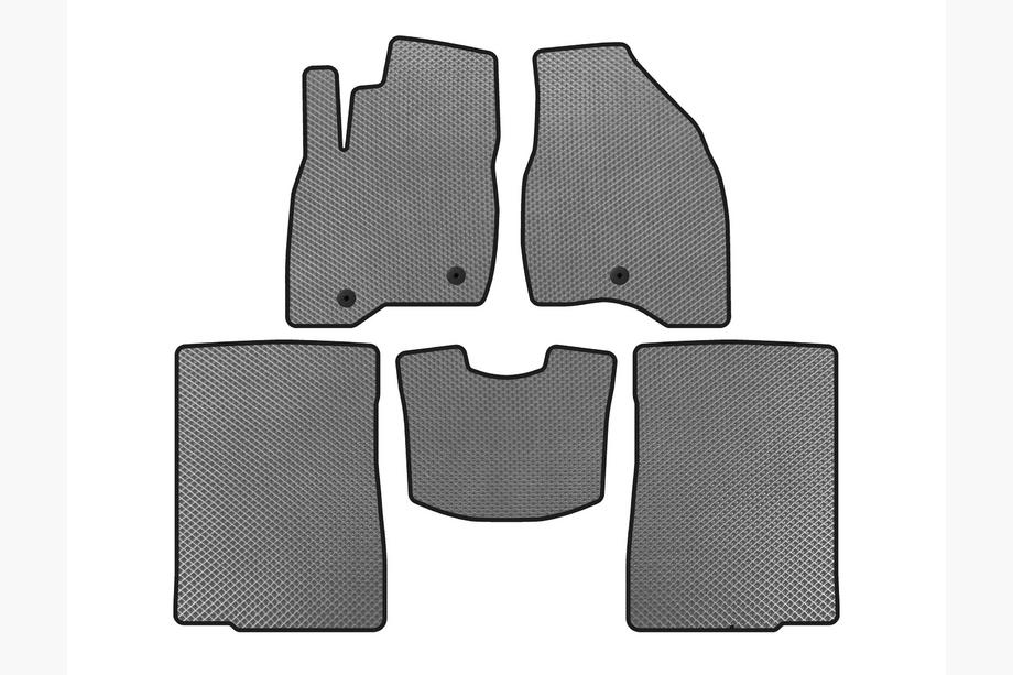 Ford Explorer 2011-2019 Tappetini EVA (2015-2017, 2 file, 7 posti, Grigio) Image