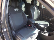 Hyundai Accent 2011-2017 Coprisedi Auto (Similpelle↗Tessuto, Premium) foto 16