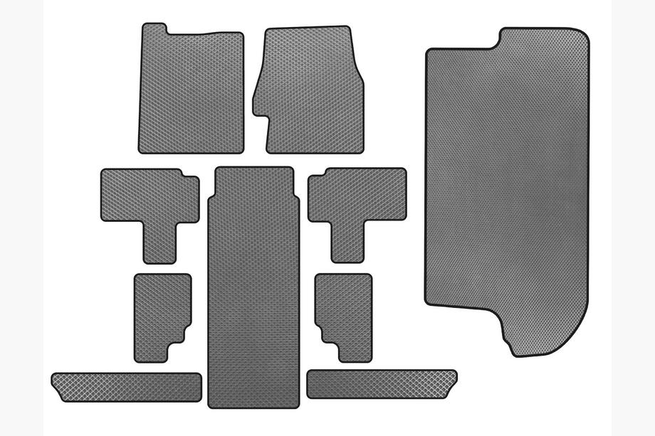 Kia Carnival 2002-2013 Tappetini EVA (Set completo, Grigio) Image
