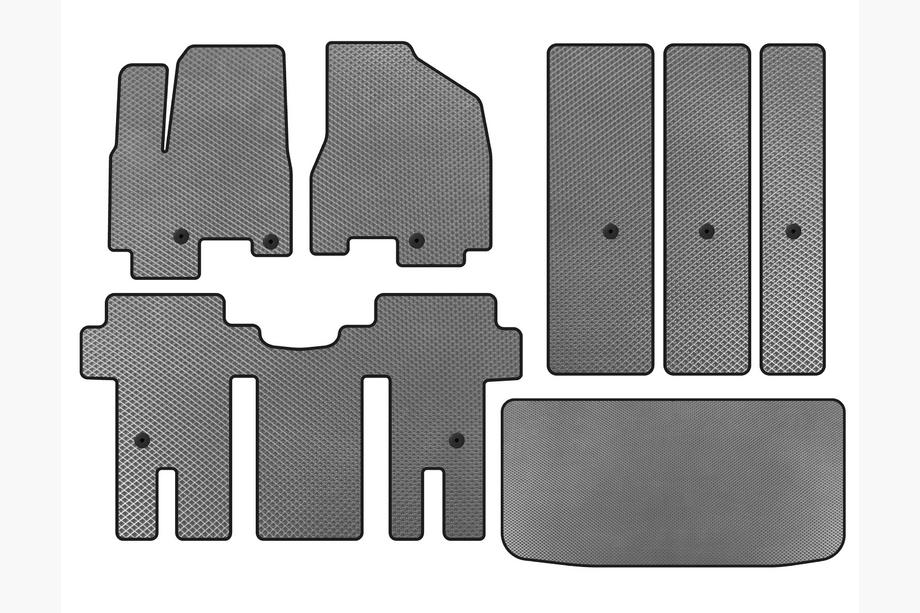 Kia Carnival 2014-2020 Tappetini EVA (Set completo, Grigio) Image