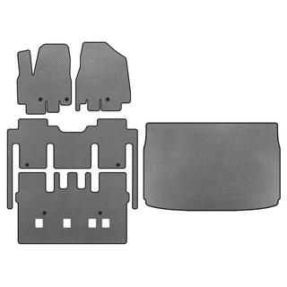 Tappetini EVA (abitacolo completo, 8 posti, Grigio)