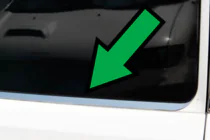 Opel Combo 2012-2018 Cornice Vetro Posteriore in Acciaio Inox foto 6