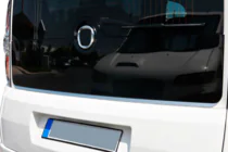 Opel Combo 2012-2018 Cornice Vetro Posteriore in Acciaio Inox foto 4