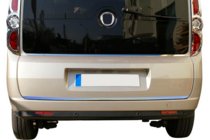 Opel Combo 2012-2018 Cornice Vetro Posteriore in Acciaio Inox foto 5
