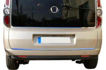 Opel Combo 2012-2018 Cornice Vetro Posteriore in Acciaio Inox foto 5