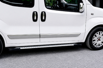 Opel Combo 2012-2018 Pedane Laterali Allmond Grey (2 pz, Alluminio) foto 1