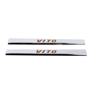 Coperture Battitacco Vip-Style (2 pz, Acciaio Inox) Mercedes Vito W638 1996-2003 foto 2