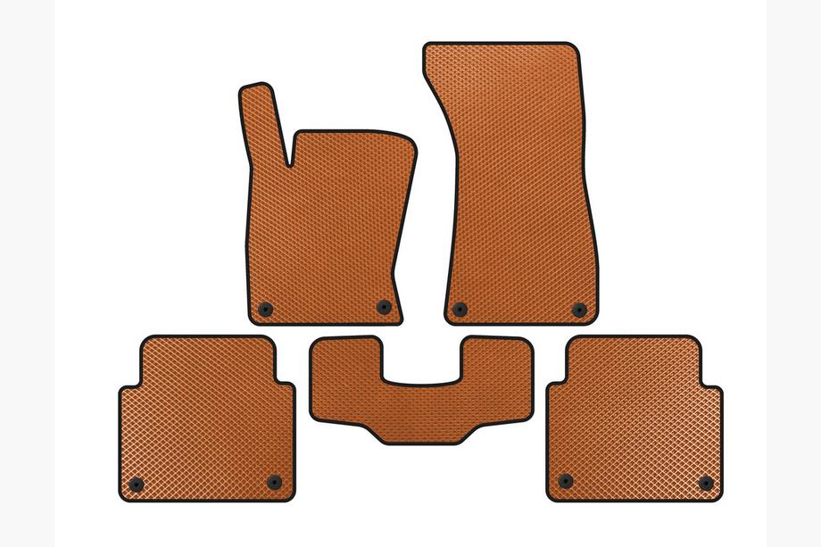Audi A8 2002-2009 Tappetini EVA (Short, Arancione) Image