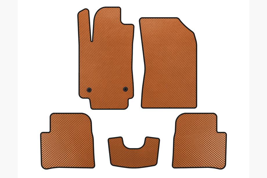 Citroen C-3 2016-2023 Tappetini EVA (HB, Arancione) Image