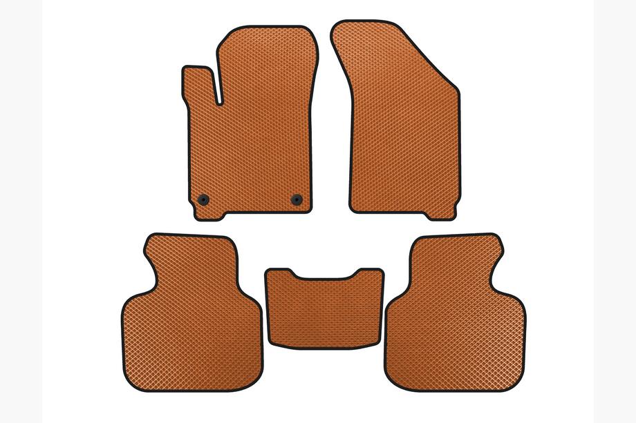 Dodge Journey 2008-2020 Tappetini EVA (2011-2020, 7 posti, Arancione) Foto 1
