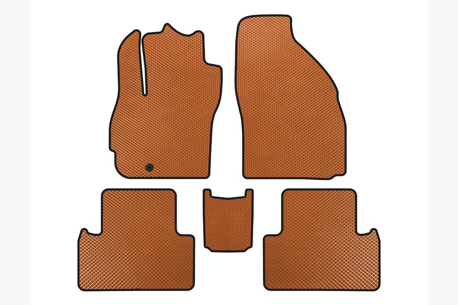 Mazda 5 2005-2009 Tappetini EVA (2 File, 7 Posti, Arancione) Image