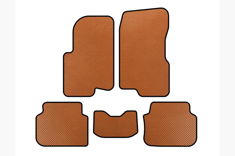 Smart 1998-2007 Tappetini EVA (2003-2007, Forfour, Arancione) Image