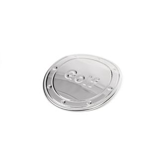 Copertura cromata tappo serbatoio carburante (acciaio inox) foto 2