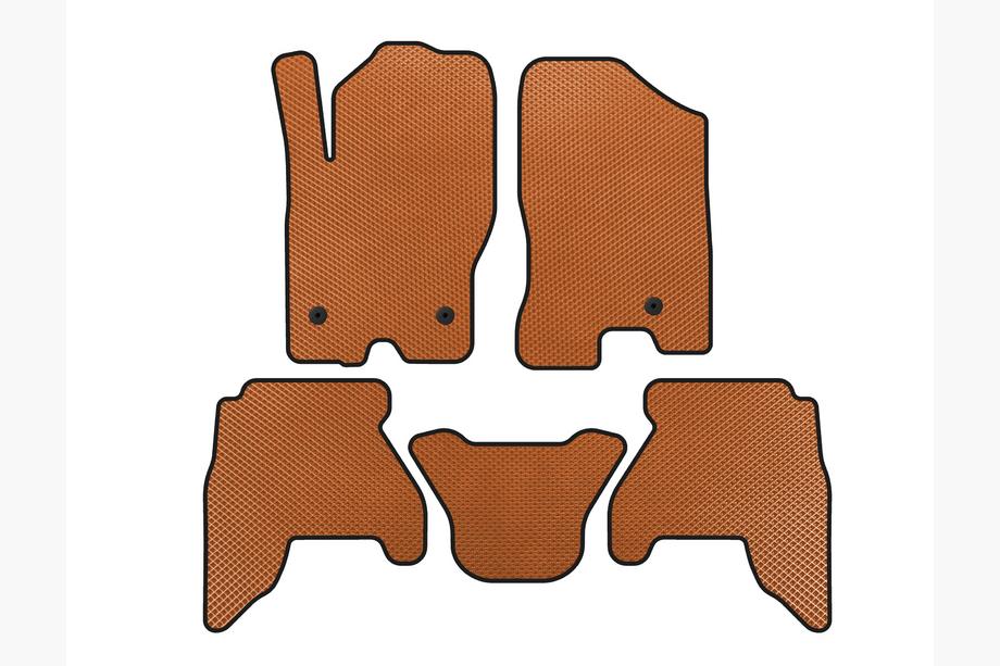 Nissan Pathfinder R51 2005-2014 Tappetini in EVA (2 file, Arancione, 2010-2014) Image