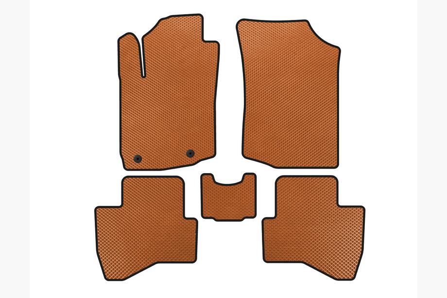 Peugeot 108 2014-2021 Tappetini EVA (HB, Arancione) Image