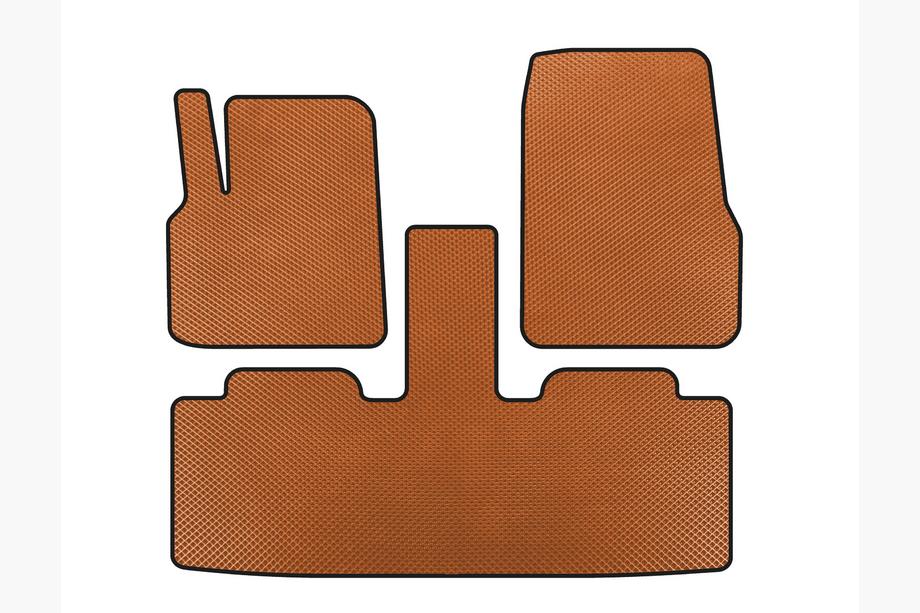 Renault Espace 2002-2014 Tappetini EVA (2 File, 7 Posti, Arancione) Image