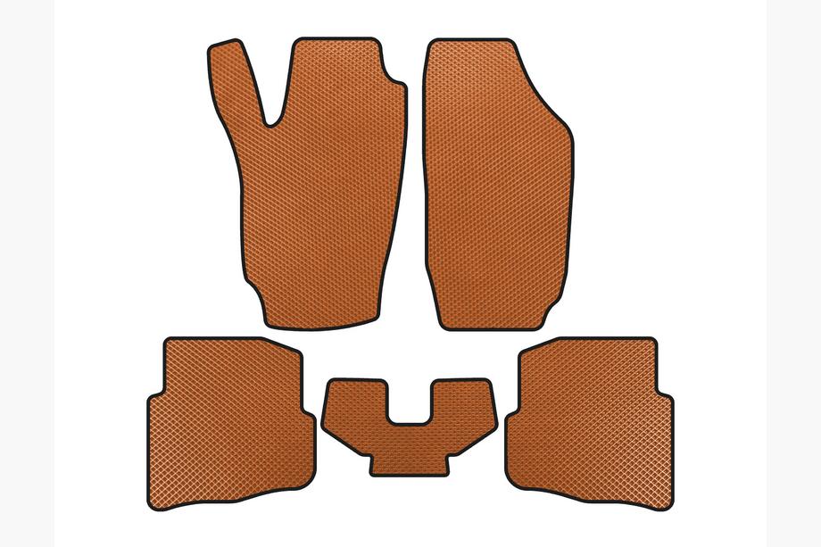 Seat Ibiza 2002-2009 Tappetini EVA (Arancione) Image