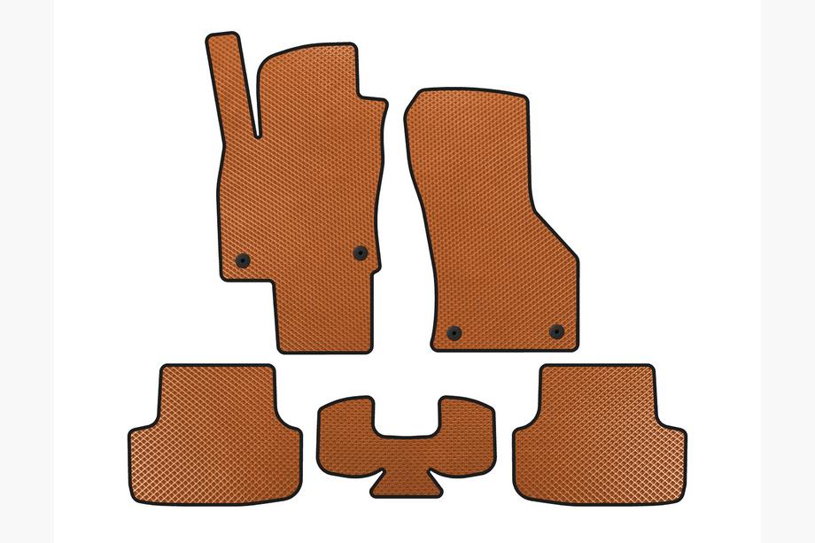 Seat Leon 2013-2020 Tappetini EVA (Arancione) Image