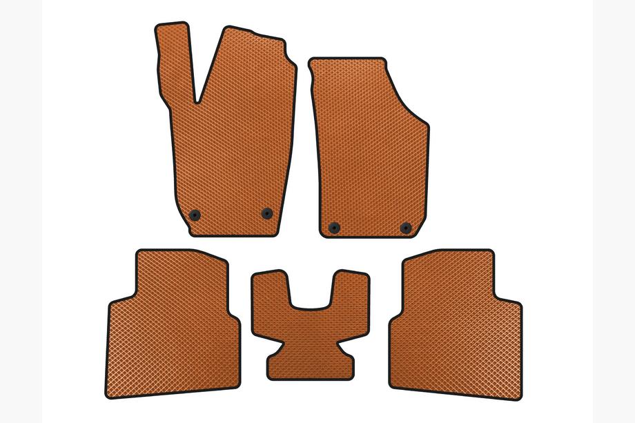 Skoda Roomster 2006-2015 Tappetini EVA (Arancione) Image