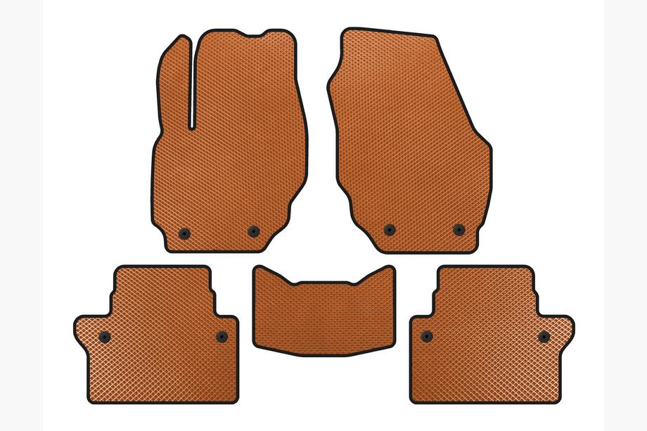 Volvo S80 2006-2016 Tappetini EVA (Arancione) Image