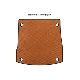 Tappetino bagagliaio EVA V-1 (con subwoofer, Arancione)