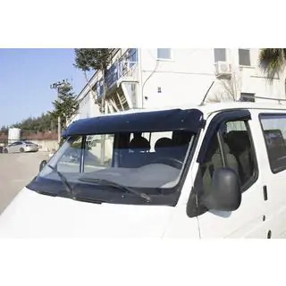 Visiera parabrezza (nero lucido, 5mm) Ford Transit 1991-2000 foto 3